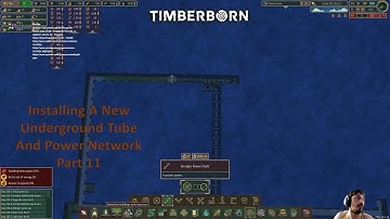 Timberborn Installing A New Underground Tube And Power Network Part 11
