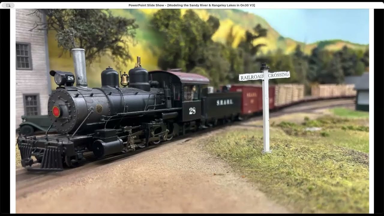 The Sandy River & Rangeley Lakes Railway in O scale - YouTube