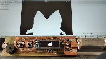 Bad Apple on OLED SSD1306 display (43x32 pixels)