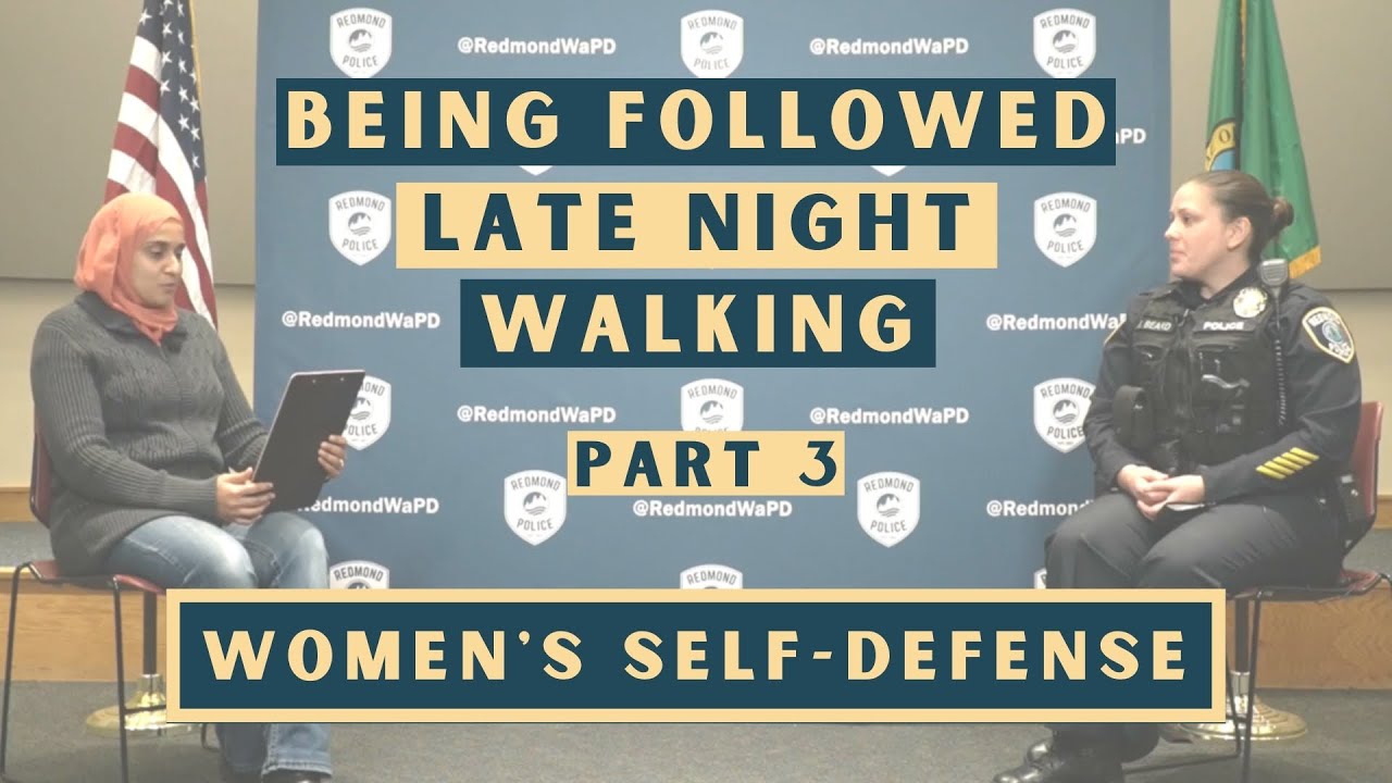 Walking Alone Safely at Night | Nurse Safety Tips | Ask a Cop a Question | REDMOND Police (3/11)