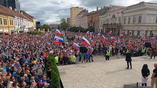 1.9.2021 PROTEST KOŠICE - Milan Uhrik (REPUBLIKA)