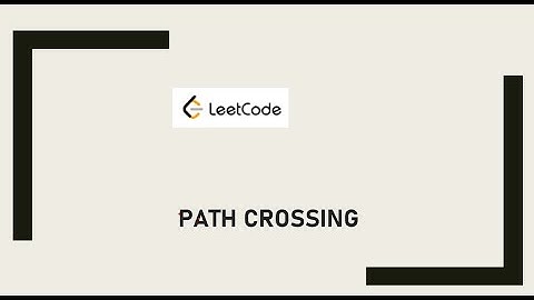 LeetCode Solution PathCrossing #java #coding #intervewQuestions