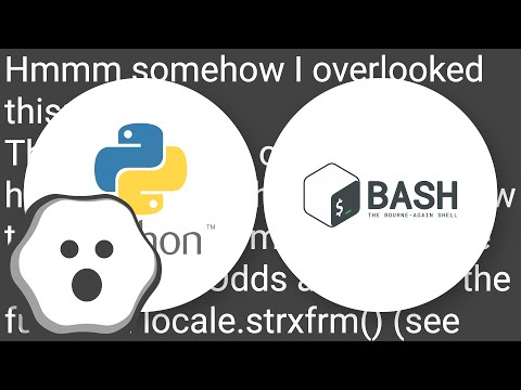 make python sort / compare the same way as GNU sort