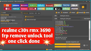 how to realme c30s rmx 3690 frp remove unlock tool one