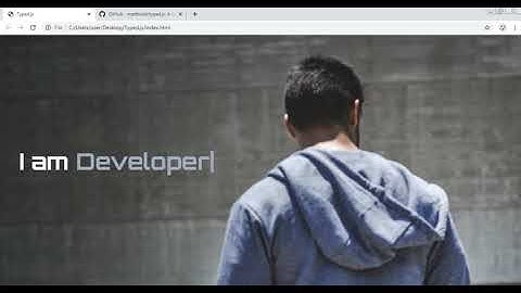 Animated Typing with Typed.js | jQuery Plugin Tutorial