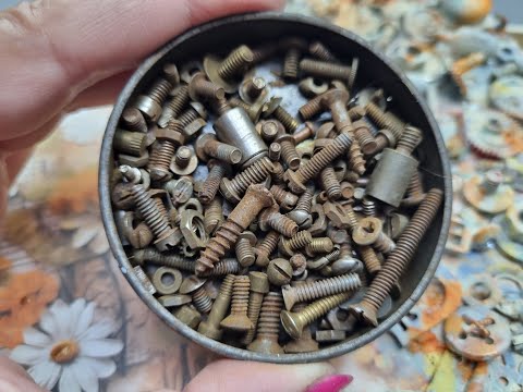 🔩Screws, ⚙️Nuts, and whatever else you can think of, 🗝️it becomes a work of ART! ♻️ #diy #reels
