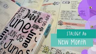 New Month New Journal | Setting up my A6 Stalogy as my new Bullet Journal.