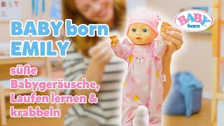 Wie Ein Echtes Baby Emily Läuft, Krabbelt & Strampelt Baby Born Emily