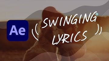 Creating Lyrics like Closer from Chainsmokers  - After Effects Tutorial - Free Template