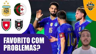 ARGENTINA CHEIA DE PROBLEMAS NO GRUPO J DA COPA DO MUNDO