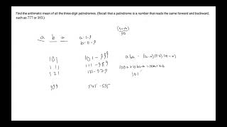 Palindrome emordnilaP - 2021 AIME II Problem 1
