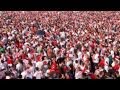 EURO 2012, Warszawa, strefa kibica - polska biało czerwoni