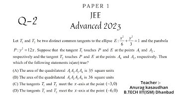 JEE Advanced 2023 Math Paper 1 (Q 2) solution | IIT JEE Maths | #jeeadvanced2023  #projecteducation
