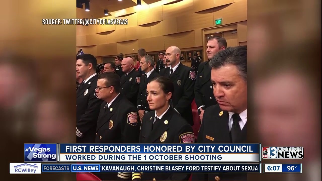 Las Vegas first responders honored by City of Las Vegas