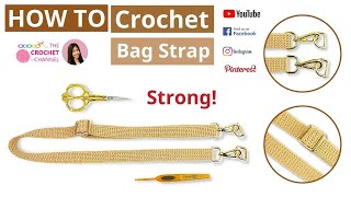 How to Crochet a Strong Bag Strap Tutorial