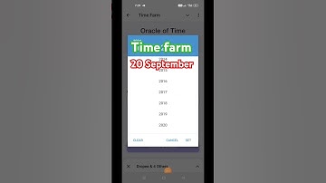 20 September Time form Oracle Code | Today Time Farm Code