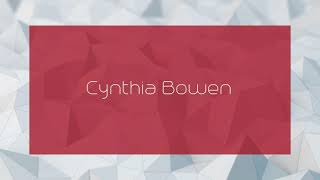 Cynthia Bowen - appearance