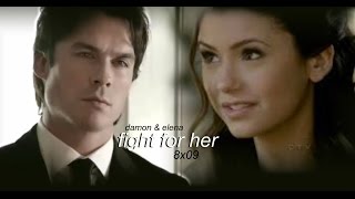 Damon & Elena Fight For Her 8X09