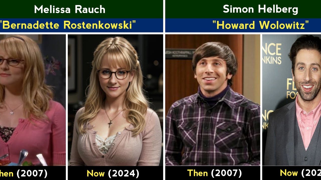 'The Big Bang Theory' 2007 Cast then and now (2024) #comparison