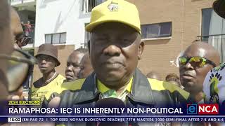 President Cyril Ramaphosa defends the IEC