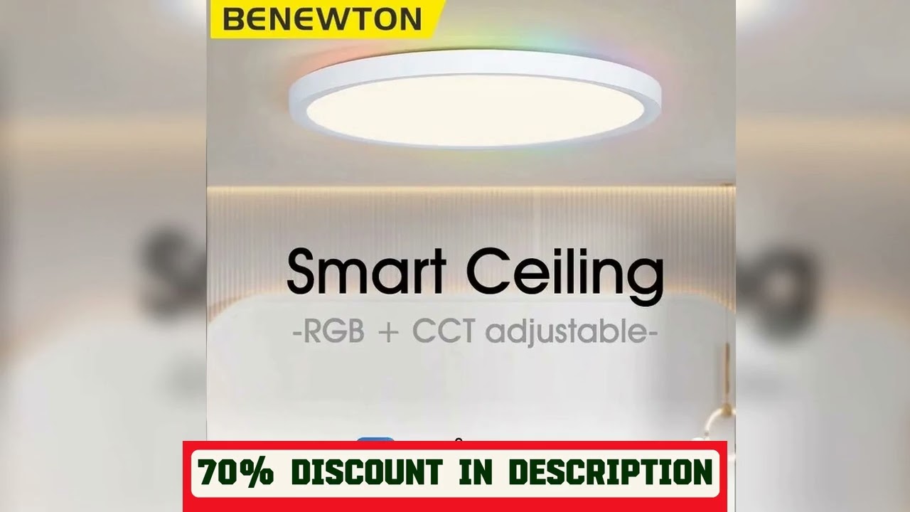 A must-have product! BENEWTON TUYA Ceiling Lamp Room Decor Led Light RGB APP Voice Control Alexa G