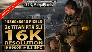 Stalker Call of Pripyat 16K | 16K resolution(15360x8640) | Titan RTX SLI | Stalker COP + Gunslinger