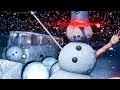 I got trapped in a bus by zombie snowmen in the long drive