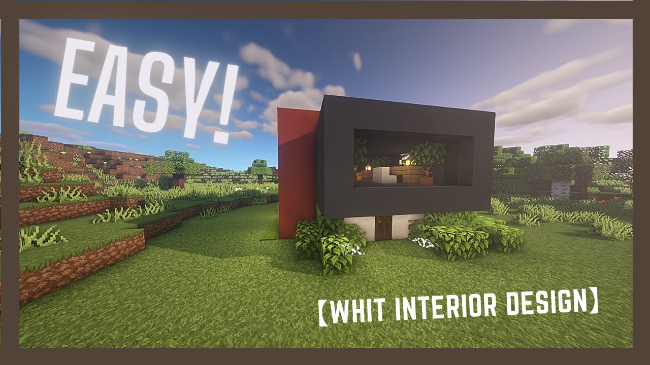 Minecraft SMALL MODERN HOUSE - how to build a cool modern house tutorial