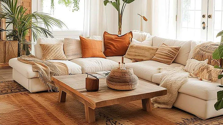 Modern Boho Living Room Design Trends 2026 Home Interior Design & Elegant Coffee Table Styling 