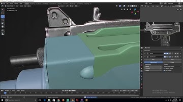 Modeling a uzi gun in blender 2 8 part 2