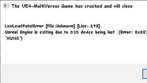 Fix “The UE4-MultiVersus Game Has Crashed and Will Close” Error | LowLevel Fatal Error MultiVersus