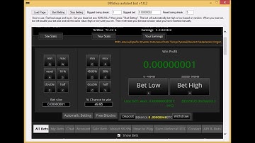 Bitcoin Betting Bot - 999dice