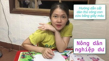 Nông dân nghiệp dư | Hướng dẫn cắt dán thủ công con cừu bằng giấy màu