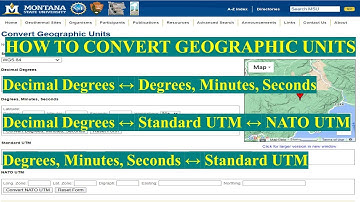 Learn How to Convert Geographical Units: From DDs to DMS to UTM to DDs