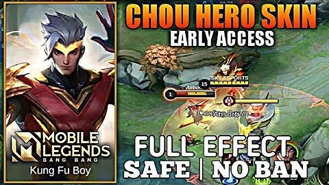 Chou Hero Skin Script With Full Voice in | Mobile Legends 2021