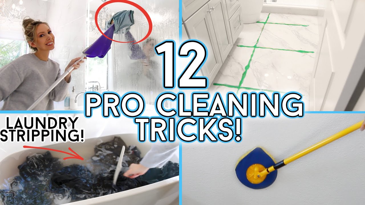 12 MIND-BLOWING Cleaning Tips from PROFESSIONAL HOUSEKEEPERS! 