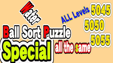 Ball Sort Puzzle Special Level after Level 5045 5050 5055 / Lock Ball and Key Ball