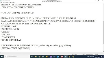 RF ONLINE- SET UP SQL AND MAKE YOUR OWN RF ONLINE SERVER PART 3 (VISIT MY CHANNEL FOR OTHER PARTS)