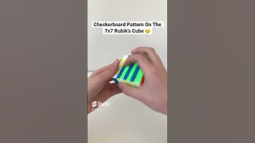 How To Do The Checkerboard Pattern On The 7x7 Rubik’s Cube ✅