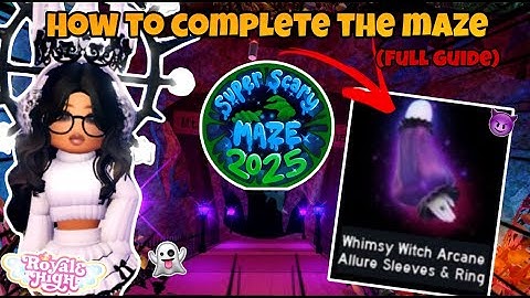 *FULL GUIDE* HOW TO COMPLETE THE ROYALE HIGH HALLOWEEN MAZE (2025) *NEW PRIZE SHOWCASE*