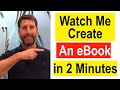 How To Create An EBook In 2 Minutes