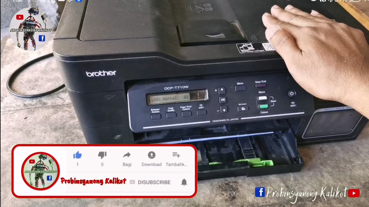 brother dcp-t710w machine err fe00.step by step to fix error.parameter init  pls update prog. - YouTube