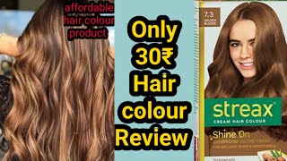 streax hair colour golden blonde  review ||streax hair colour at home  only 30rs - YouTube