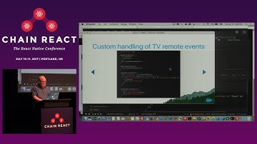 Chain React 2017: React Native on the Apple TV Platform by Doug Lowder