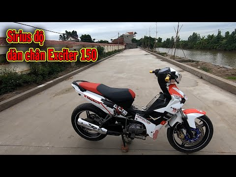 Lên tem cho Sirius 110 độ bánh lớn cực ngầu ||
