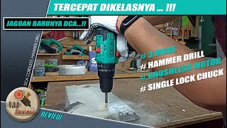 ini terkencang dikelasnya, Review DCA CORDLESS BRUSHLESS HAMMER DRILL ADJZ23-10i Type Z