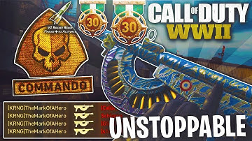 DOUBLE NUKE w/ RIBEYROLLES BEST CLASS SETUP w/ COMMANDO DIVISION on COD WW2 - BEST DLC 4 GUN SETUP