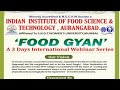 ''Food Gyan'' A Three days webinar series on Occasion of World Food Day2020