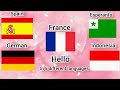 how to say "hello" in five different language||#German #French#Spanish#Indonesian, and#esperanto