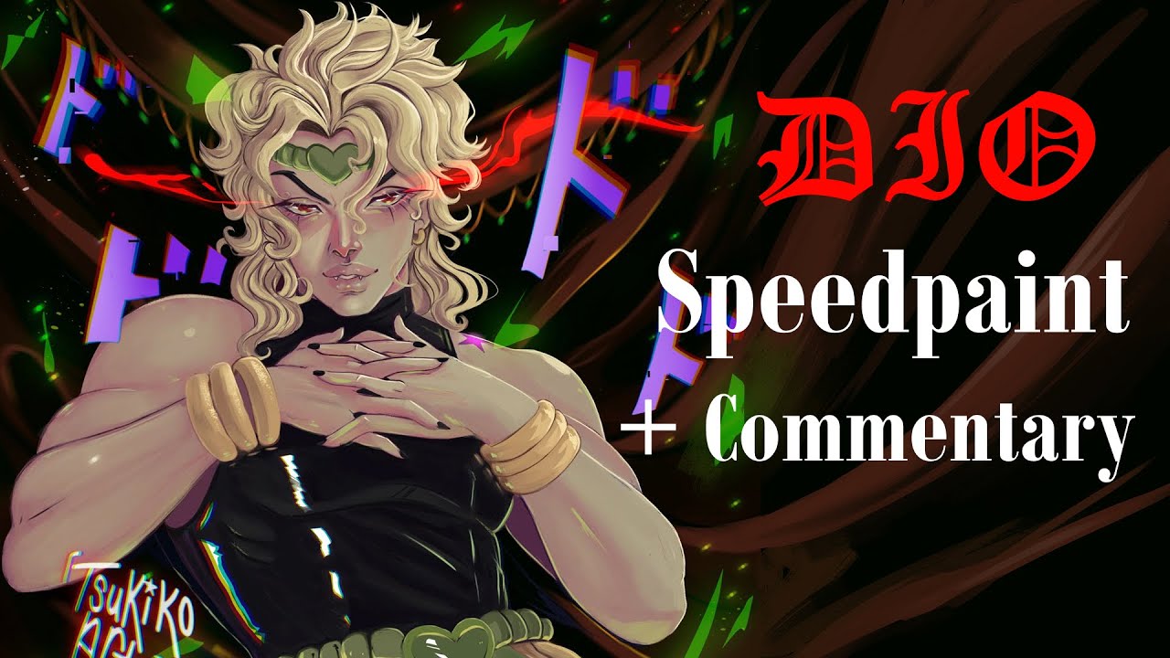 Draw With Me - Dio Brando - Speed Paint + Commentary (Procreate